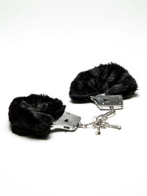Ann Summers Black Fur Handcuffs
