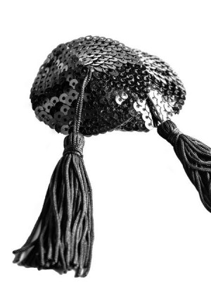 Ann Summers Black Sequin Round Nipple Tassels